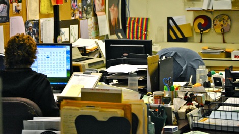 The High School Guidance Department is one of many departments facing cuts, including one of the administrative secretaries. (Credit: Jake Adleman/WSPN)