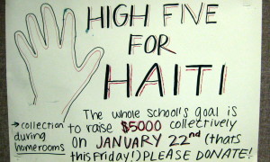 High school to hold fundraiser for Haiti