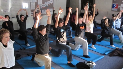 Winter Week: Ms. Mast teaches yoga (15 Photos)