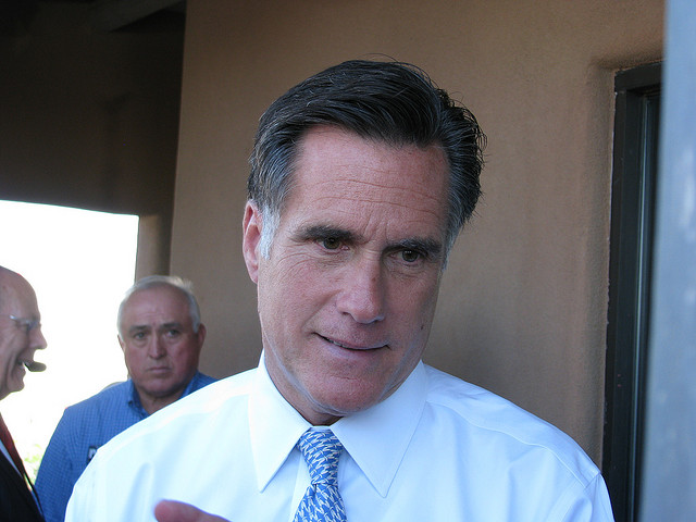 Romney has been criticized recently for changing his position on various controversial issues. (Credit: CC/Flickr nmfbihop)