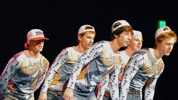 The Boy Band Dance was one of the five dances in the class of 2012s Senior Show.