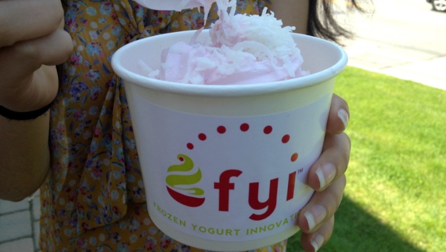 Frozen Yogurt Innovations offers a unique frozen yogurt experience with self-serve machines and a choice of toppings.