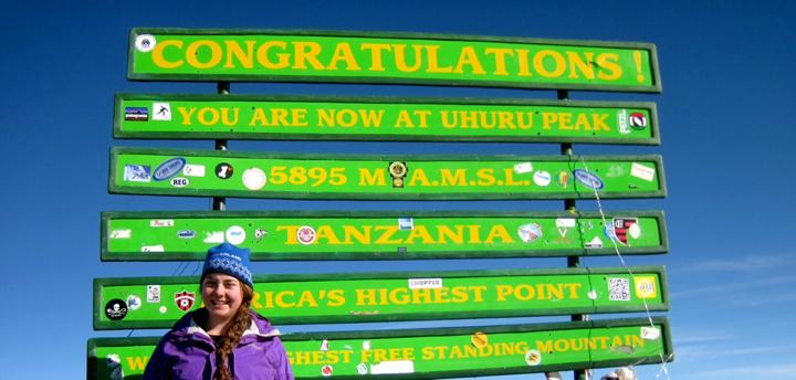 This summer, Eleanor Moore hiked Africas tallest mountain, Mount Kilimanjaro. It took five days to reach the 19,431 foot peak.
