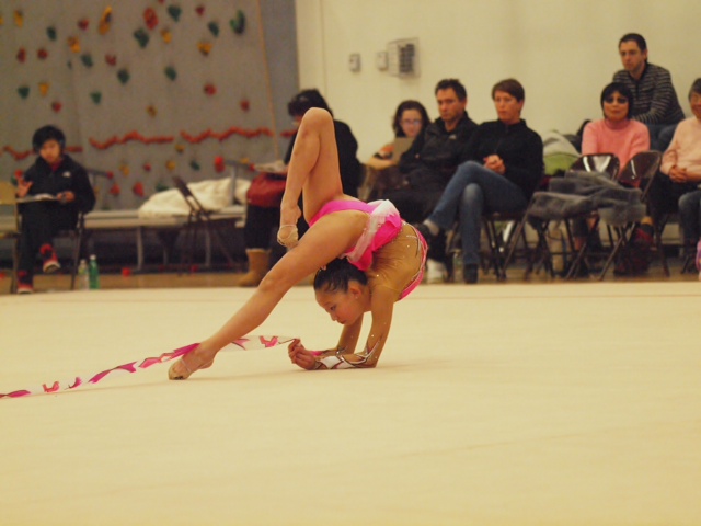 Freshman Regina Yu has been doing rhythmic gymnastics for the past seven years and has competed in Junior Olympics several times.