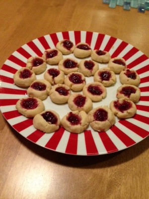 25 Days of Cookies: Betsy’s Raspberry Thumbprints