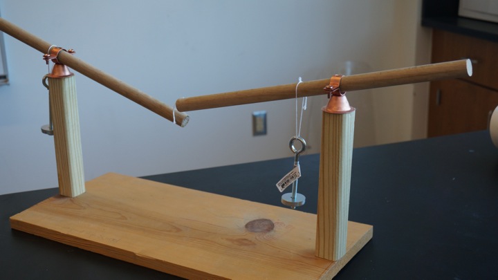 Pictured above is a compound lever constructed by Science Olympiad member Linda Zhang for a recent meet. Science Olympiad is a club for students who enjoy competing in different disciplines of science. “I recommend it to anyone that likes science and is looking for something to do,” chemistry teacher and club advisor Corey Lowen said. 