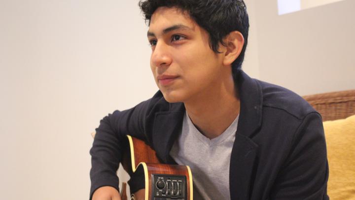 Pictured above is sophomore Omar Rios playing guitar. Rios plans on pursuing a musical career and is very active in music at WHS. “I want to major in some type of music. When I was a little kid, I always wanted to be a rockstar. That was my dream. Now I just want to spend the rest of my life playing music, singing, playing guitar, piano, whatever I can do.”