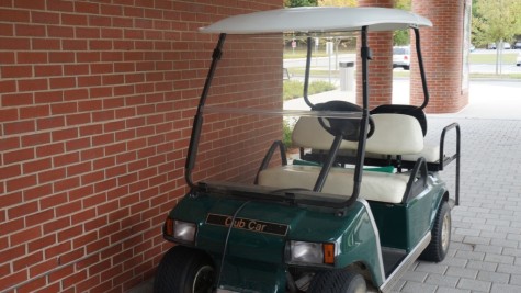 Pictured above is Kanupp's golf cart.