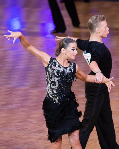 Above is sophomore Masha Yakhkind. She has competed in both national and international ballroom dancing competitions. "I love the atmosphere of the competitions. It’s just so many people, and everybody there just really loves dance," Yakhkind said.