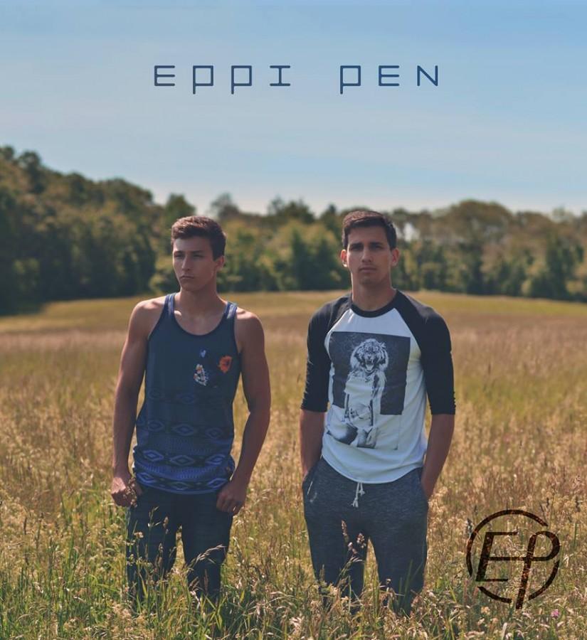 Pictured above is the Eppi Pen EP cover. Eppi Pen consists of seniors Evan Hughes and Anthony Schleppi. I think Eppi Pen is a really cool group. We have a lot of different influences, and I think our general sound is pretty unique, Hughes said.