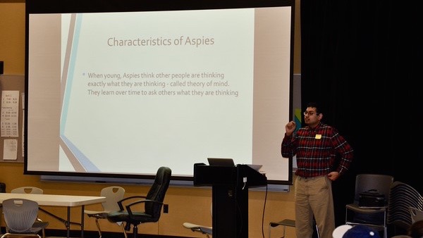 Pictured above is Kush Bhagat. He visited WHS on Thursday to talk to the student body about Asperger’s Syndrome and what it is like living with the disease. “I’ve come here today so people can understand,” Bhagat said.