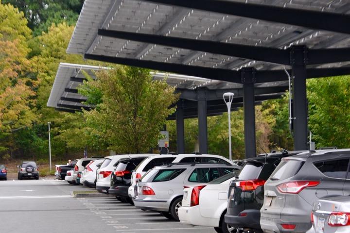 Pictured above are the new solar panels installed at WHS. 