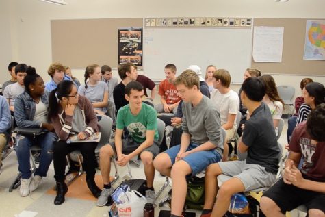 Students participate in a focus group for the third presidential debate (Video)