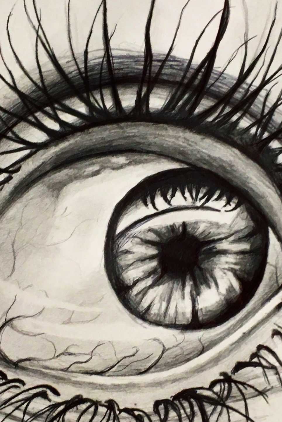 Pictured above is a piece created by freshman Yana Lipnesh. Ever since she was born, she has been drawing and around with art. “I just like drawing, I like making art, and I like how it looks in the end, and all that stuff,” Lipnesh said.