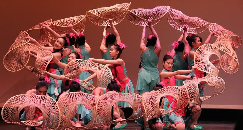 Traditional Chinese Dancers perform a dance act with straw rings at last years Lunar New Year Celebration.