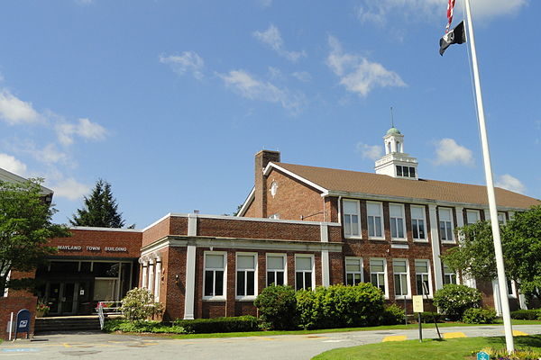 Pictured above is the Wayland Town Building. WSPN's Charlie Moore and Jay Abdella summarize the WPS Superintendent of Schools search process.