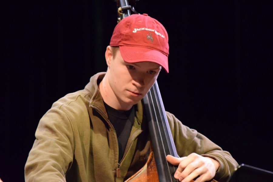 Chris Laven played the bass since he was four years old and continues to make the best out of his musical carrer. “[I really love] the the creative aspect of being a musician,” Laven said. “You can really create anything you want.