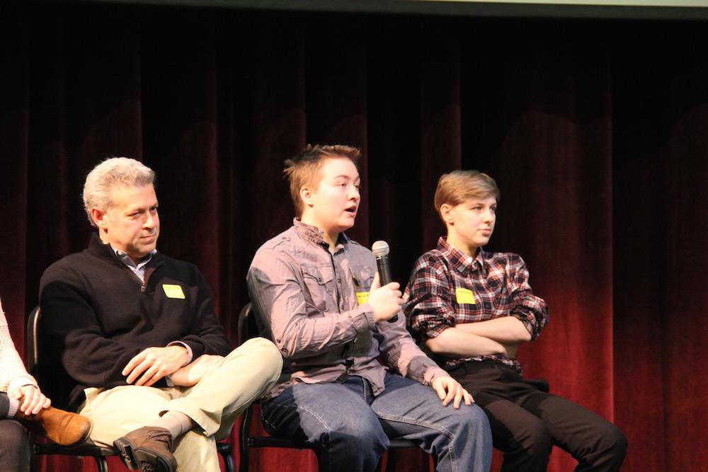 Pictured above are speakers from PFLAG. WHS sophomores attended a mandatory assembly from PFLAG last Friday as a part of the organization's program with high schools across Greater Boston. “I really liked how it was entertaining, which captivated people,” sophomore Michael Fujita said.