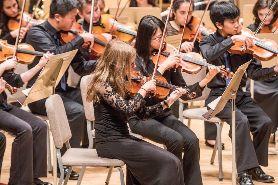 Above is Sophomore Julia De Los Reyes playing with the Repertory Orchestra in Symphony Hall in Boston. “Violin is such a central part of my life that I can’t imagine not playing in the future, whether it be professionally or simply as a hobby,” De Los Reyes said.