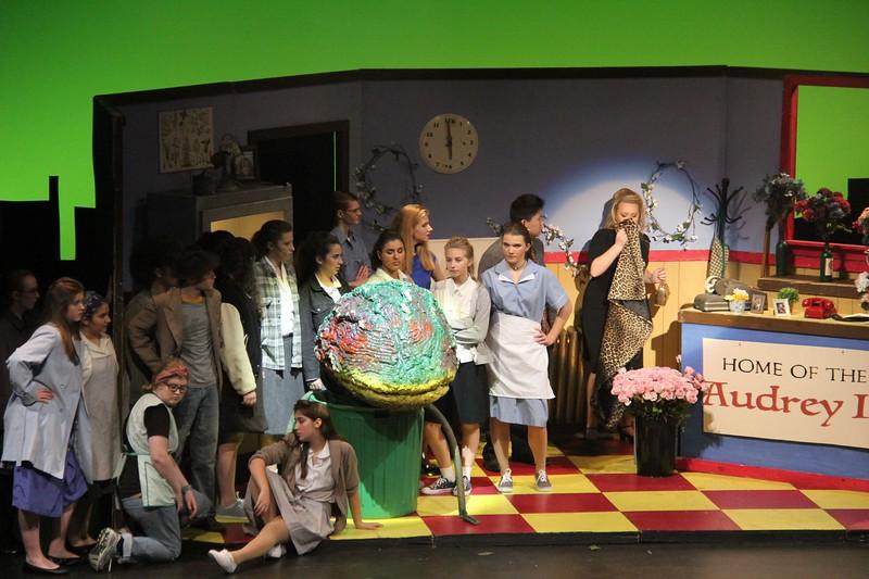 Pictured above is this past fall's cast of the musical, Little Shop of Horrors, directed by drama teacher Aidan O'Hara.