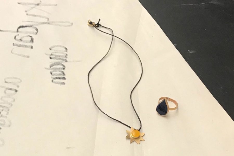 “[For the final project] I'm making a necklace which is like a sun and a ring that is a raindrop,” Lesperance said.