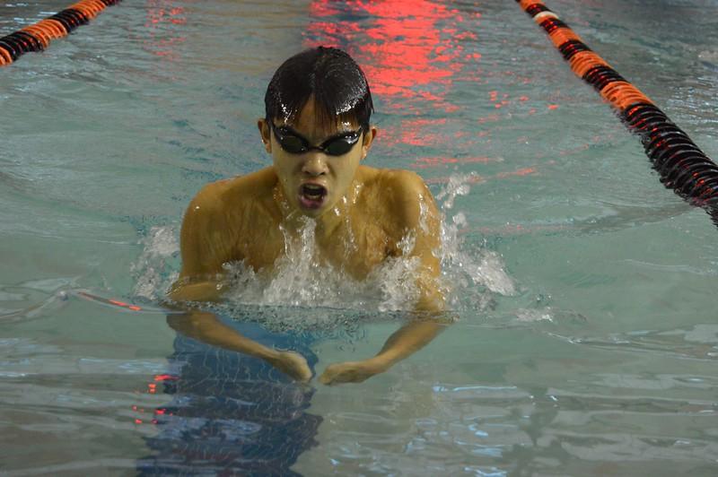 Pictured above is junior swimmer Daniel Nee. On Sunday, Feb. 18, the team won its second State Championship in two years. “The reason that we have had so much success is a combination of talented swimmers and the hard work that we put in,” senior captain Asa Greenaway said.