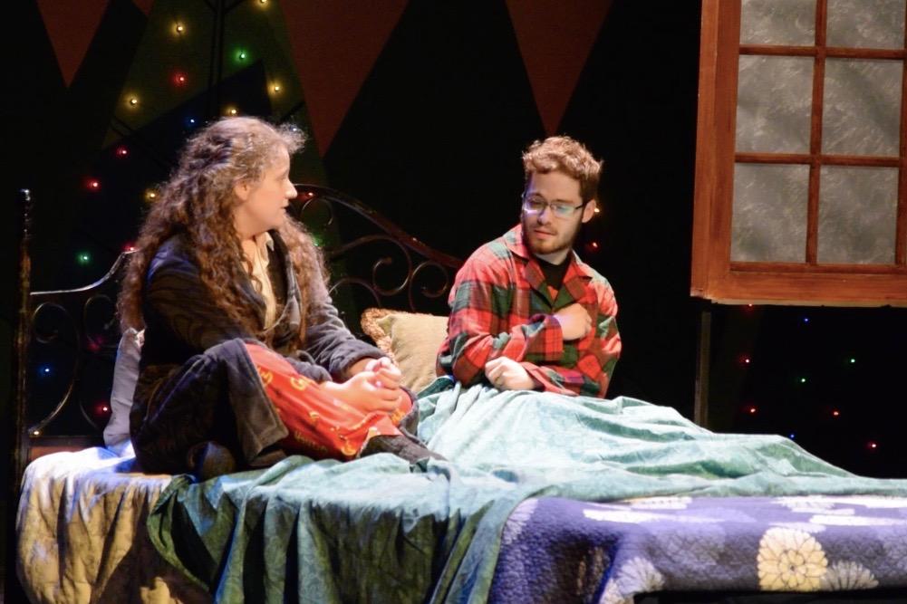 Pictured above is senior Melinda Kalanzis as Rachel and sophomore Matthew Behrle as Tom in WHSTE's performance of