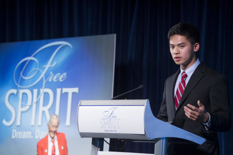 Zhao discussed what the conference meant to him and what he learned during his week in D.C.