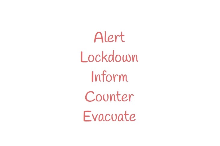 Students reviewed the ALICE procedure. The acronym provides the order of steps to follow in a situation of an intruder. “I do think that having walkthrough (live) drills strengthens our preparation,” Principal Allyson Mizoguchi said. “However, I also know that it is unsettling and strange for many students and staff.