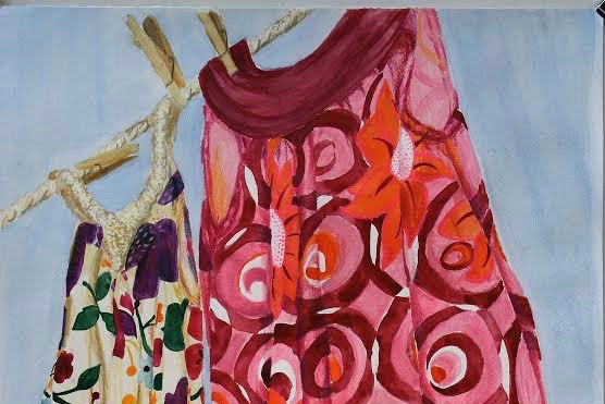 Senior Anika Reichelt received a special award from the Massachusetts Art Education Association titled the "Hat Sister Award" for her piece titled "Summer Dresses." “[Art is] a way to express yourself, outside of words, which is tricky for a lot of people,” Reichelt said. 