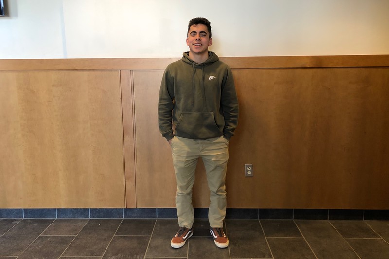 Senior Mateos Norian dresses in Nike, Uniqlo and Vans. “Wear what suits your body best. Wear clothing that fits you right. It doesn’t really matter what brand it is, Norian said. 