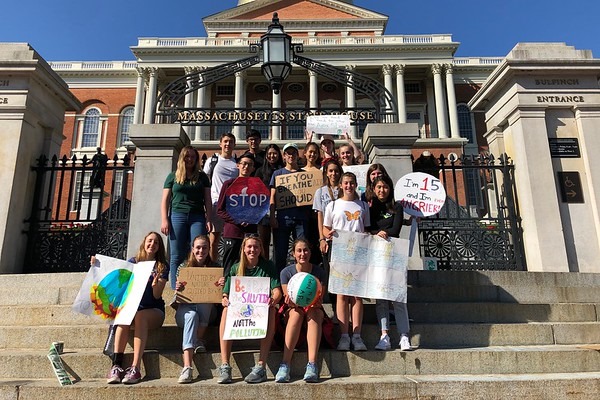 WHS students outside the Massachusetts State House during the September climate strike. WSPNs Atharva Weling analyzes the effects of climate strikes and what else students can do to help save our planet.