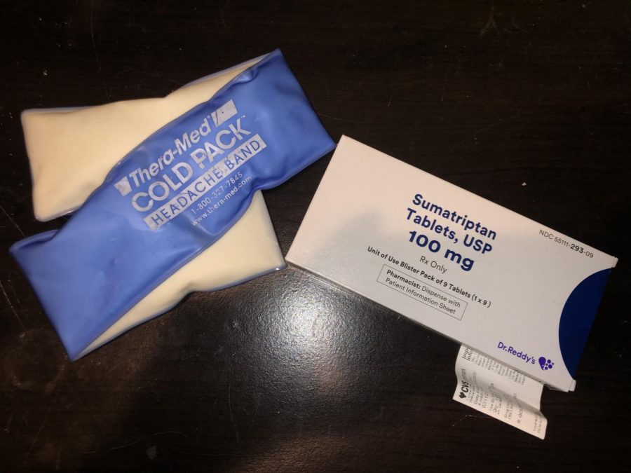 Pictured above is an ice pack and a package of medicine for migraines. WSPNs Meredith Prince discusses her experience with chronic migraine and the stigma around it.