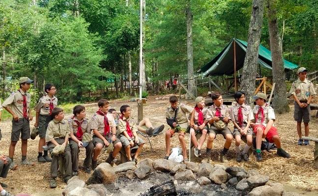 Pictured above is junior Sashwat Dass troop during the Scout summer camp at Camp Yawgoog, RI, in 2018. “I think [the scouts] definitely shaped me into the person I am today,” Das said.