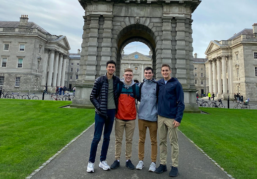 Former WHS student Brendan Ferrick stands in front of Trinity College in Dublin, Ireland. Ferrick was a part of an abroad program at Stonehill College and was forced to come home due to the spread of COVID-19. We were supposed to go to Barcelona, Amsterdam, and Budapest for the remainder of our time there, but those three trips got cancelled," Ferrick said. "Dublin was a lot of fun, I’m gonna miss it a lot.”