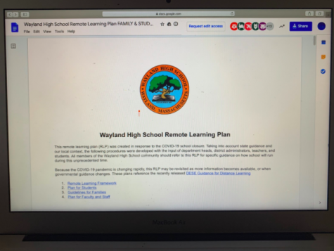 On Friday, April 10, WHS Principal Allyson Mizoguchi sent out an email with a link explaining the WHS Remote Learning Plan, or the RLP. The RLP will start on Monday, April 13, and the work will be evaluated, unlike the enrichment work that students have had since March 13.
