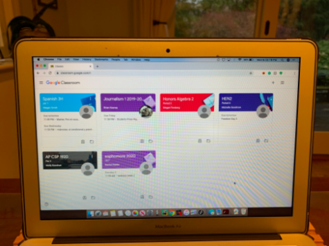 With school turning online for the rest of the year, teachers are forced to assign work via online applications like Google Classroom.
