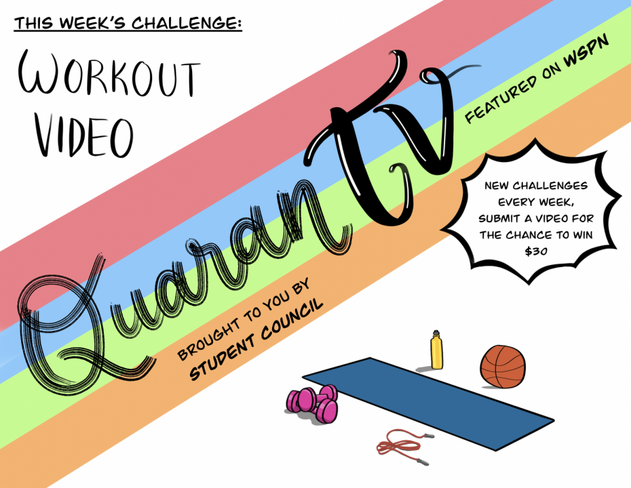 The Student Council is launching a video challenge event where students have the opportunity to win $30 or more by submitting interesting videos based off each week's theme. There will be five weeks.