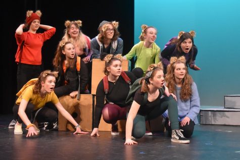 Wayland High School Theater Ensemble performs last spring's play,