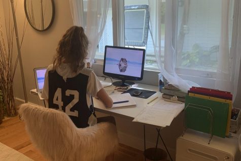 Sophomore Riley Leichliter, the creator of Study Buddies, works hard to match high school students with elementary school families. Study Buddies is a new program to help elementary school students with remote school.