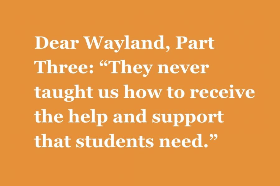 Part Three: “They never taught us how to receive the help and support that students need.”