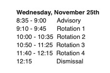 On Wednesday, Nov. 25, students and faculty will log onto their advisorys Zoom to participate in virtual Spirit Day. 