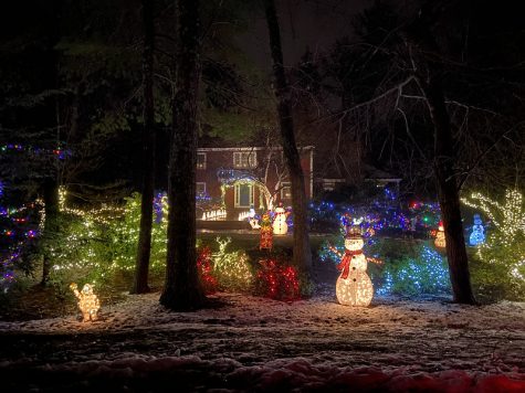 With variations of colors, snowmen, reindeers and trees, this Sudbury yard screams holiday spirit. With lights covering most of the house this yard lights up the neighborhood. 