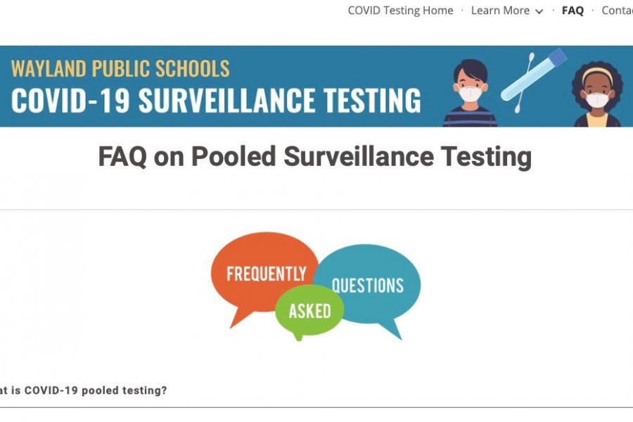 As an added safety measure, The Wayland Public Schools will be offering an optional COVID-19 testing program where students and staff can be tested weekly starting in late January. 