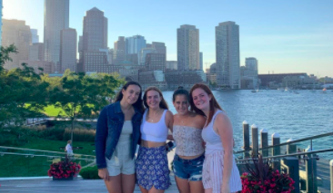 College freshman Kayla Poulsen and her friends visit Boston on a weekend night out. Because their college Northeastern University is so close to the city, it allowed for fun getaways on the waterfront. 