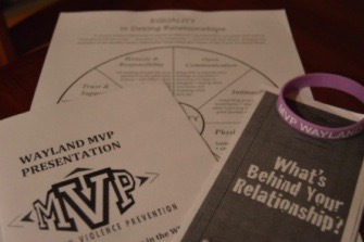 A collection of Wayland High Schools MVP Club handouts. The districts Healthy Relationship Task Force focuses on ensuring healthy relationships in the district. It was formed after the Dear Wayland Instagram account, which highlighted anonymous stories of sexual assault in Wayland, went viral in summer 2020. 