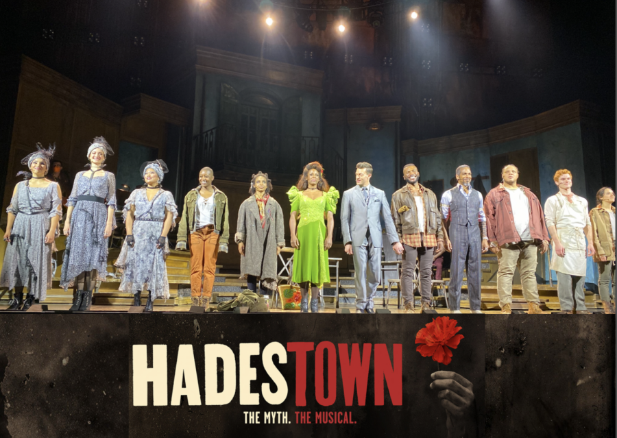 The cast of the Nov. 2 to Nov. 14 production of Hadestown at the Citizens Bank Opera House in Boston, MA. WSPNs Kally Proctor reviews the musical, written by Anaïs Mitchell, which is a modern retelling of the ancient Greek myth of Orpheus and Eurydice.