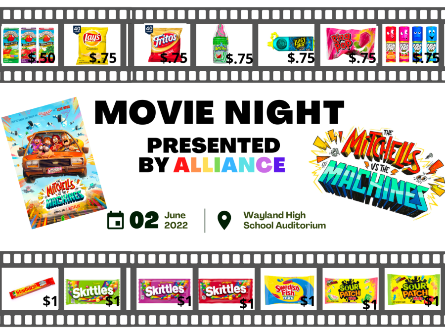 Alliance+will+be+hosting+a+movie+night+fundraiser+on+Thursday%2C+June+2+from+7+p.m.+to+9%3A30+p.m.+at+the+High+School.+The+film+that+will+be+showing+is++The+Mitchells+vs.+The+Machines.