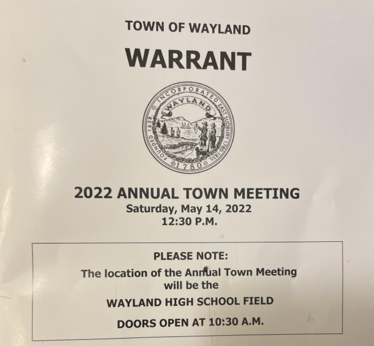 The+Annual+Wayland+Town+Meeting+is+a+meeting+where+residents+vote+on+32+important+matters+in+our+town.+The+meeting+will+take+place+on+Saturday%2C+May+14+at+Wayland+High+School.