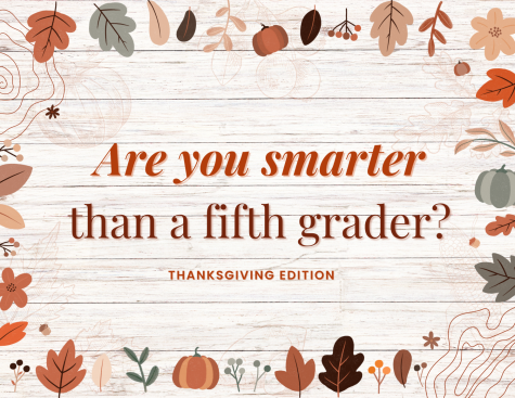 Are you smarter than a fifth grader? (Thanksgiving edition)